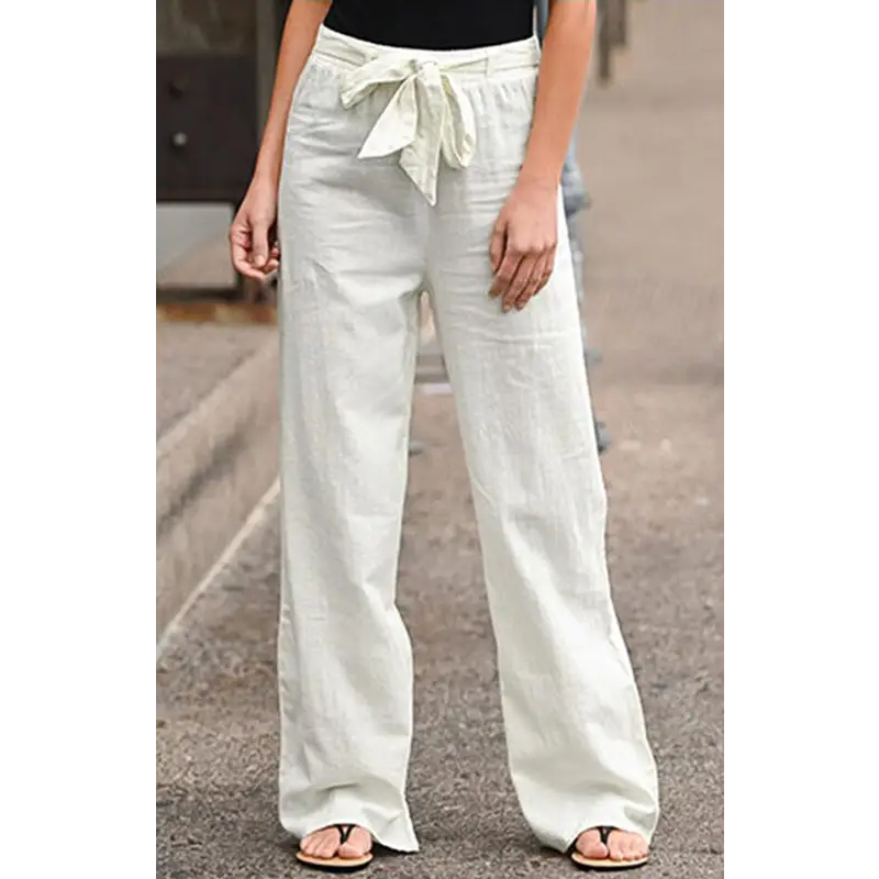 Cotton Comfort Waist Trousers - Retro Chic - Pants