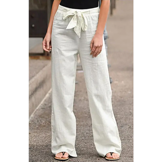 Cotton Comfort Waist Trousers - Retro Chic - Pants