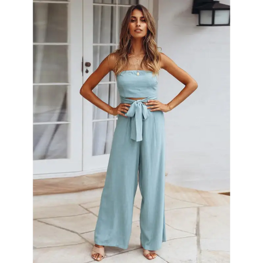 Boho Dream Backless Jumpsuit - Sizing Made Sexy! - Jumpsuits