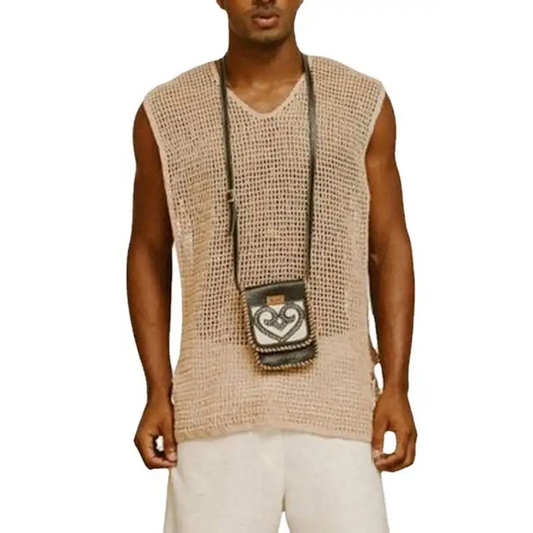 Stay Cool All Summer: Mesh Tank For Men! - Vests