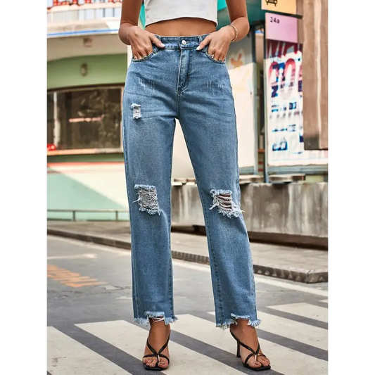 Summer Must-have: Ripped Denim Style Pants! - Jeans