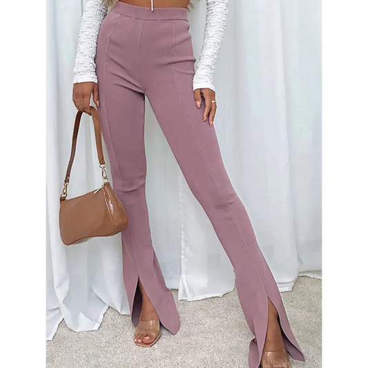 Flirty Flare Solid Color Pants For Women!