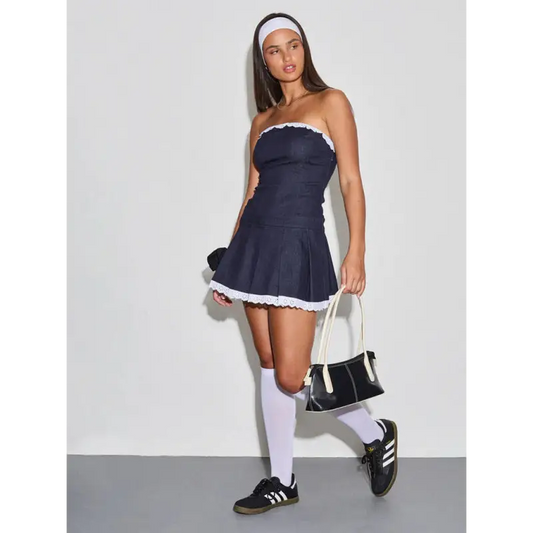 Glamour Chic Bodycon Dress - Denim & Skirts