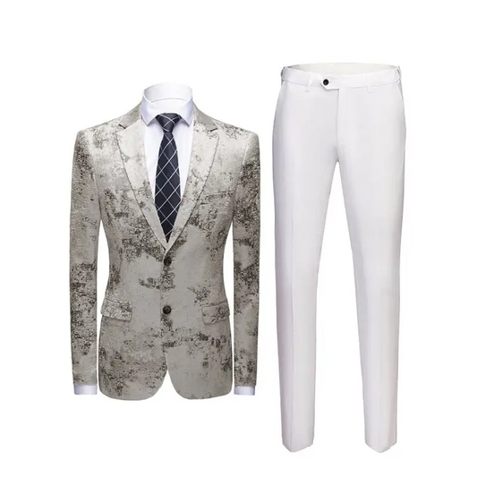 Sharp Style: Men’s Classic Two-piece Suit - Suits
