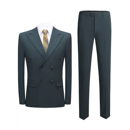 Sharp Slim Fit Business Suit Set: Elevate Your Style! - Suits