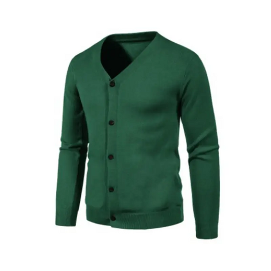Vibrant Men’s Solid Cardigan - Stylish Sweater For All Occasions! - Sweaters