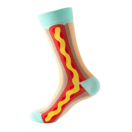 Vibrant Mid Calf Socks: Burst Of Color! - Socks