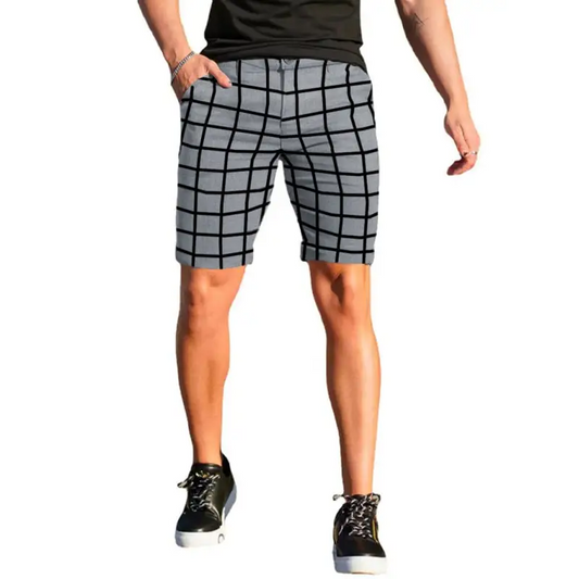 Exciting Plaid Men’s Casual Shorts: Essential For Summer Fun! - Shorts