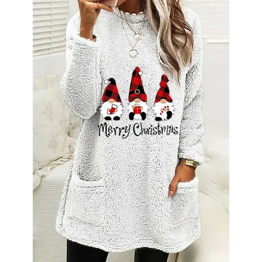 Christmas Festive Sweater - Cozy Casual Round Neck Style! - Hoodies & Sweatshirts