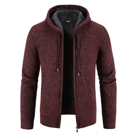 Ultimate Cozy Knitted Hooded Zipper Jacket! - Cardigans