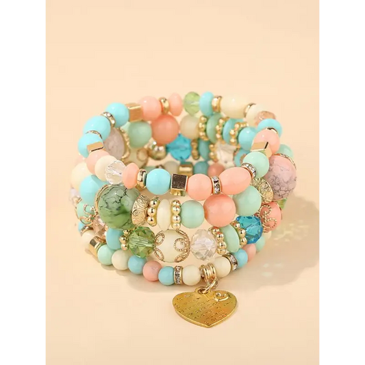 Boho Crystal Beaded Bracelet - Summer Must-have!