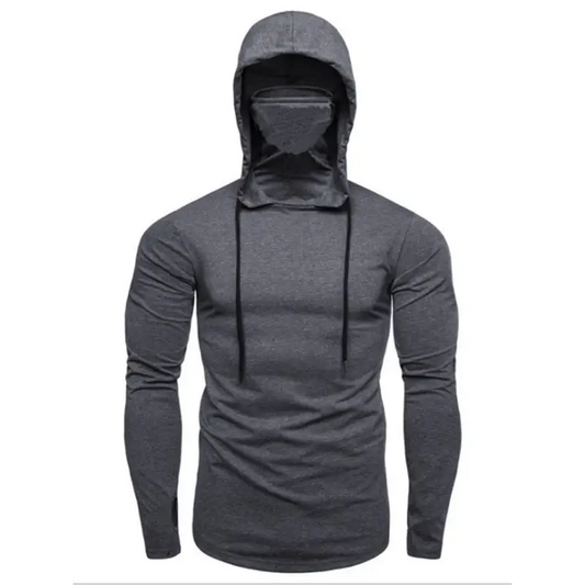 Ultimate Men’s Solid Color Elastic Hoodie - Elevate Your Fitness Game! - Hoodies & Sweatshirts