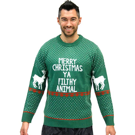 Jolly Christmas Knitted Sweater - Festive Men’s Fashion! - Sweaters