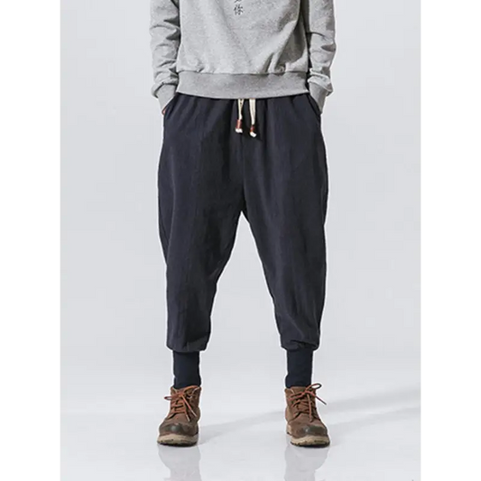 Linen Hip Hop Pants: Breathable Cotton Trousers - Pants