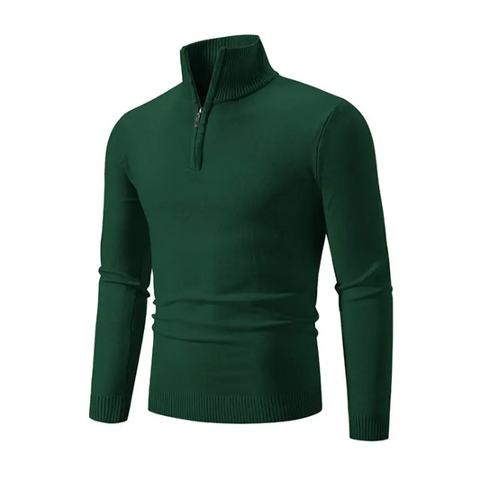 Solid Color Casual Half-zip: Elevate Your Style! - Sweaters