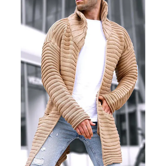 Get Ready For The Ultimate Men’s Long Sleeve Knit Cardigan! - Cardigans