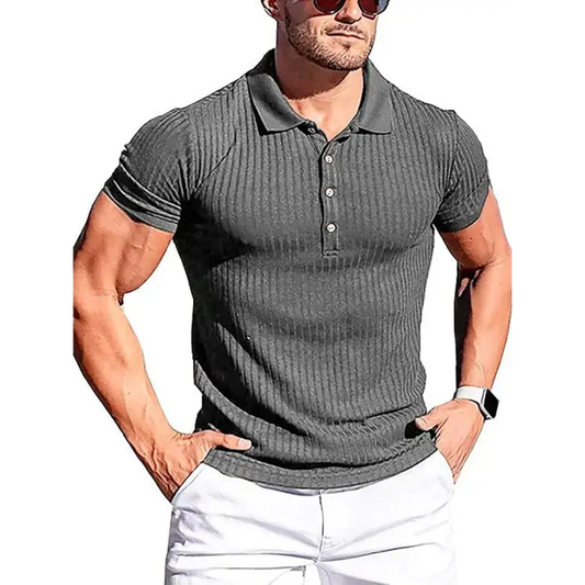 Stretch Slim Fit Polo Shirt: Ultimate Comfort & Style! - Shirts