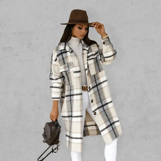 Plaid Power Coat - Must-have For Autumn - Coats & Jackets