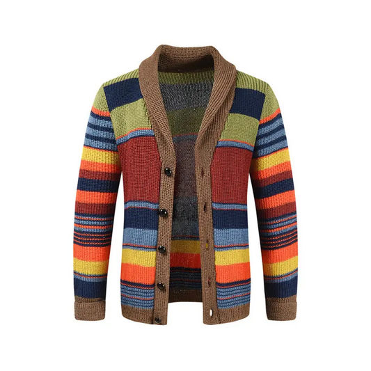 Vibrant Rainbow Striped Hoodie - Perfect For Spring & Summer! - Cardigans