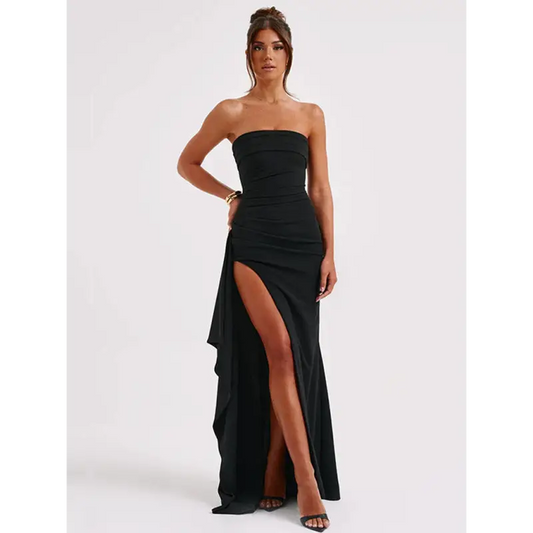High Slit Bateau Neck Dress: a Must-have! - Prom Dresses