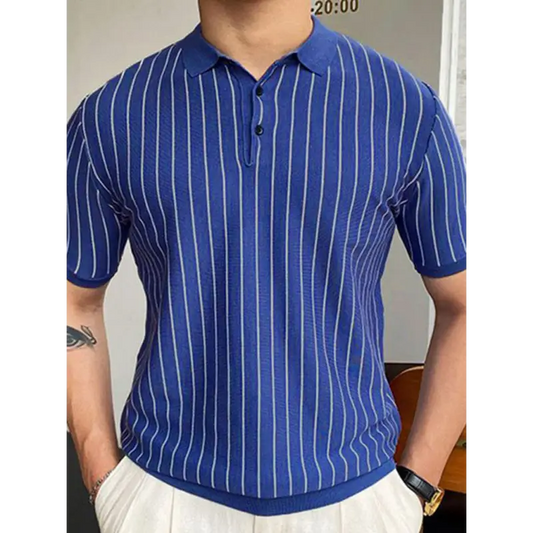 Summer Ready Striped Business Polo! - Polo Shirts