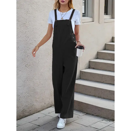 Summer Chic Suspender Overalls: Trendy Casual One-piece! - Jumpsuits