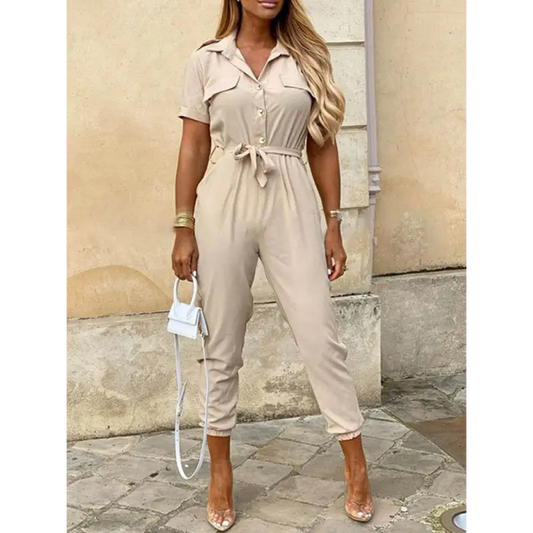 Chic Cargo Jumpsuit: Your Essential Casual Staple! - Jumpsuits