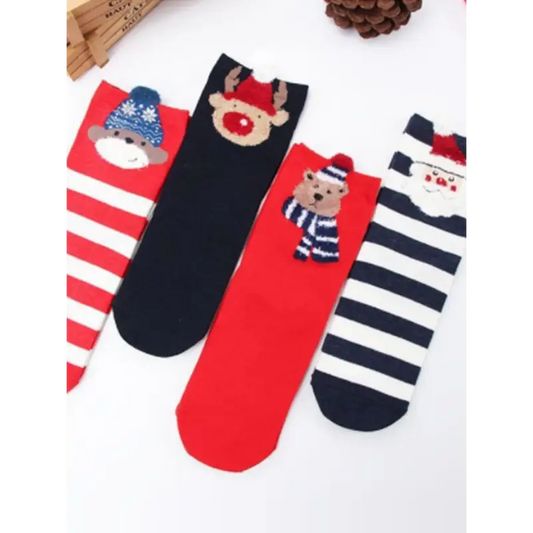 Festive Cotton Tube Socks: Stay Cozy All Holiday! - Socks