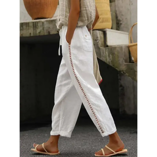Chic Linen Pants: Stylish Summer Casual Wear - Pants