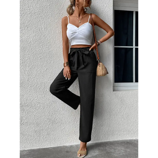 Womens High Waist Summer Chic Pants - Get Yours Now!