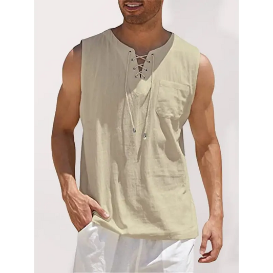 Woven Tie Stand Collar Vest - Men’s Fashion Must-have! - Vests